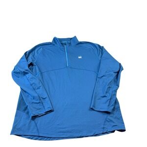Masters Tech Active Blue Masters Logo Zip Performance Men's Pullover Size XL